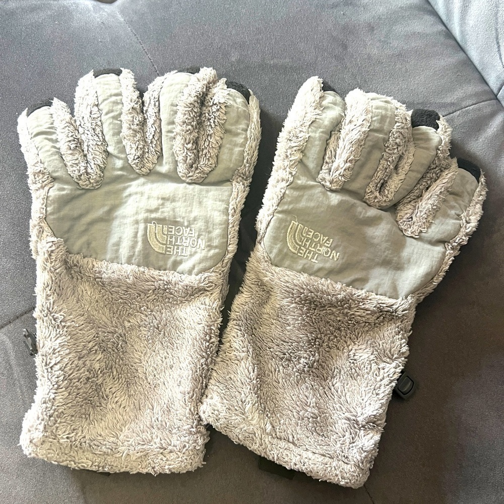 Northface winter gloves grey